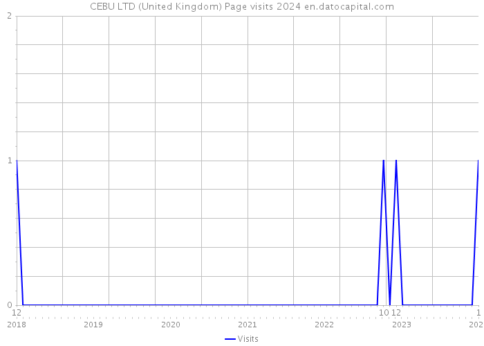 CEBU LTD (United Kingdom) Page visits 2024 