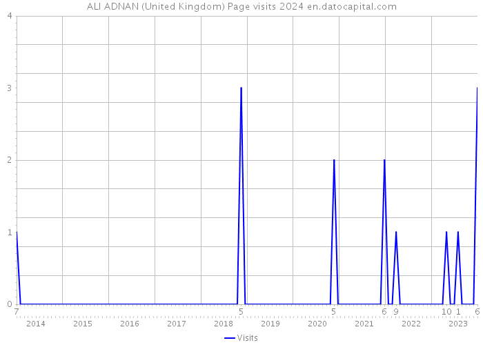 ALI ADNAN (United Kingdom) Page visits 2024 