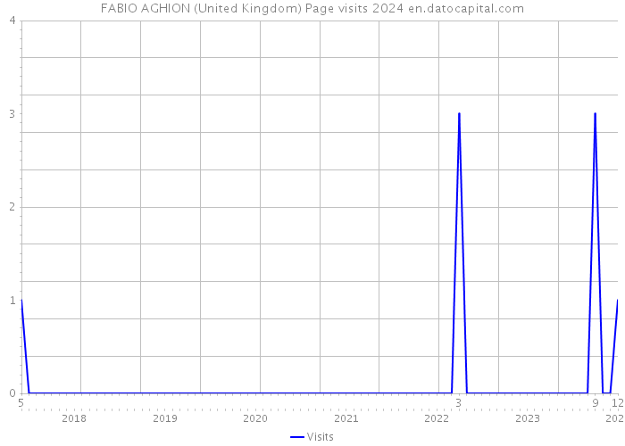 FABIO AGHION (United Kingdom) Page visits 2024 
