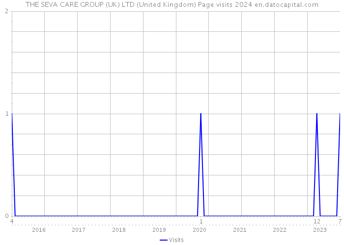 THE SEVA CARE GROUP (UK) LTD (United Kingdom) Page visits 2024 