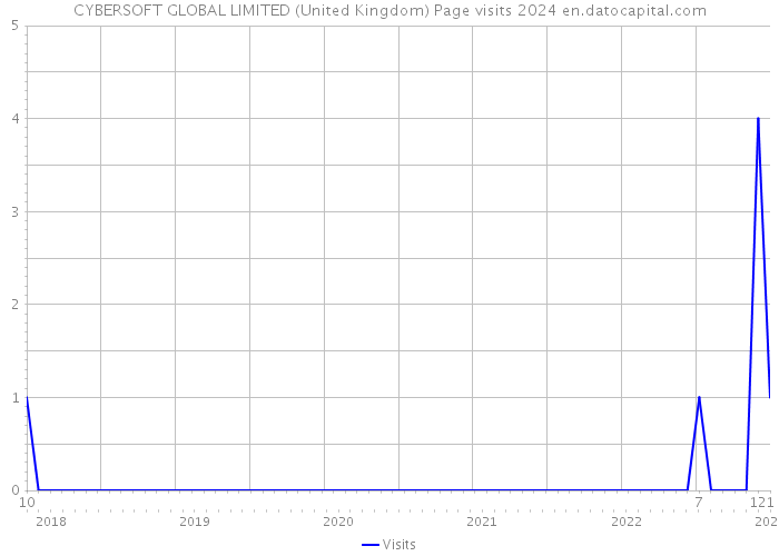 CYBERSOFT GLOBAL LIMITED (United Kingdom) Page visits 2024 