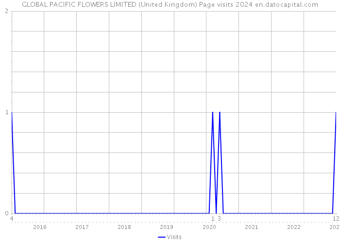 GLOBAL PACIFIC FLOWERS LIMITED (United Kingdom) Page visits 2024 