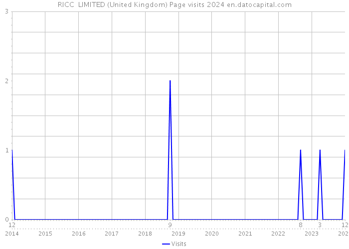 RICC LIMITED (United Kingdom) Page visits 2024 