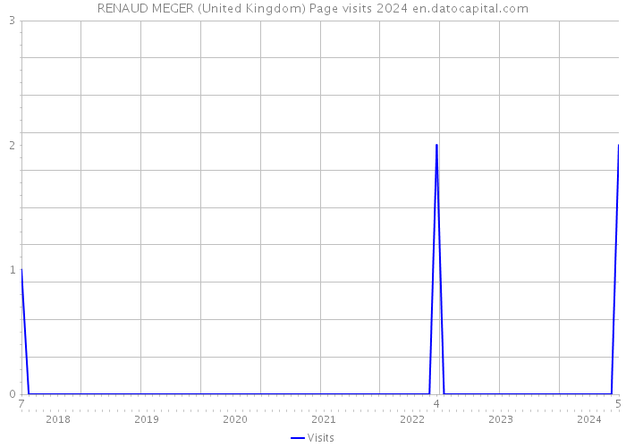 RENAUD MEGER (United Kingdom) Page visits 2024 