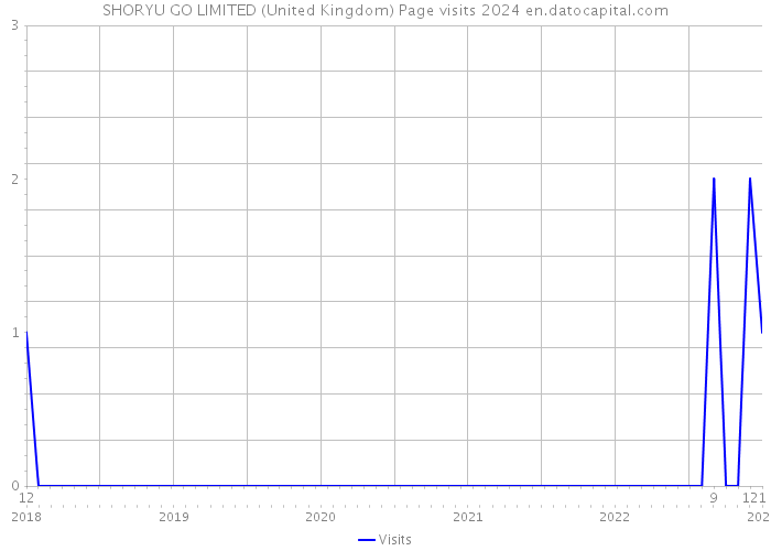 SHORYU GO LIMITED (United Kingdom) Page visits 2024 