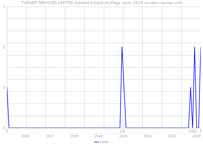 TURNER SERVICES LIMITED (United Kingdom) Page visits 2024 