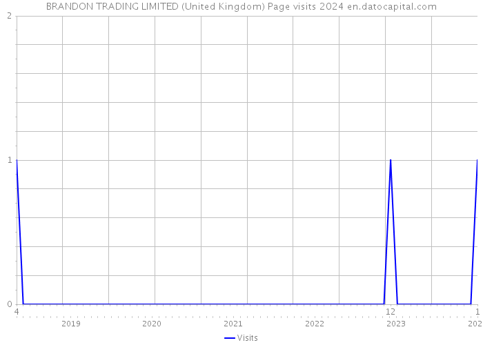 BRANDON TRADING LIMITED (United Kingdom) Page visits 2024 