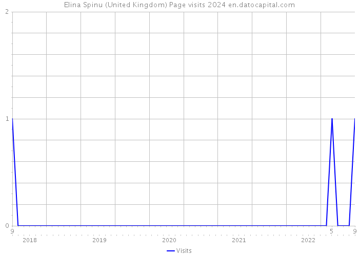 Elina Spinu (United Kingdom) Page visits 2024 