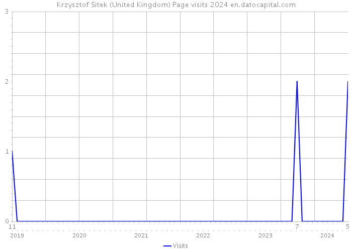 Krzysztof Sitek (United Kingdom) Page visits 2024 