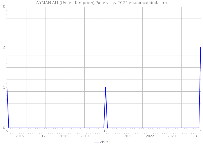 AYMAN ALI (United Kingdom) Page visits 2024 