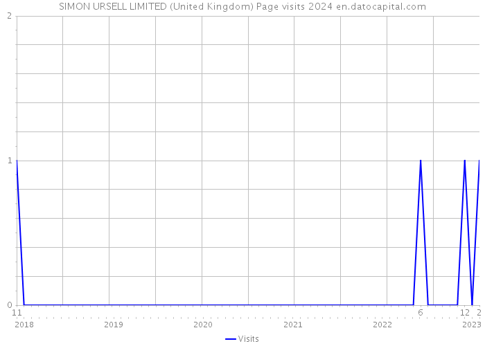 SIMON URSELL LIMITED (United Kingdom) Page visits 2024 