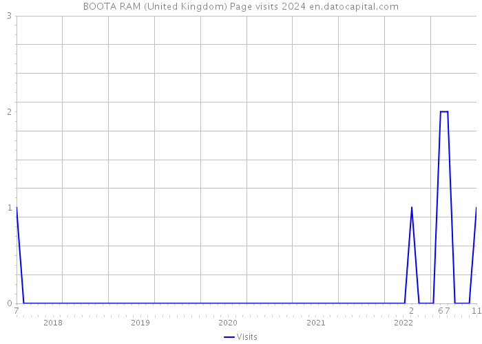 BOOTA RAM (United Kingdom) Page visits 2024 