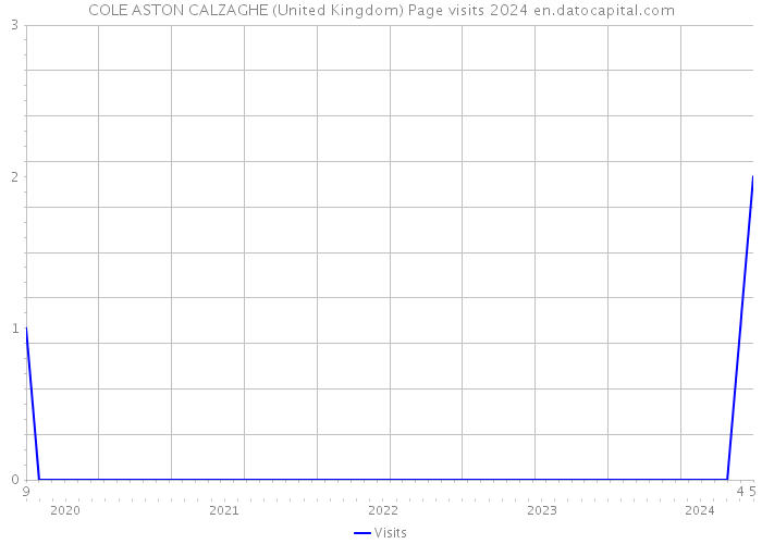 COLE ASTON CALZAGHE (United Kingdom) Page visits 2024 