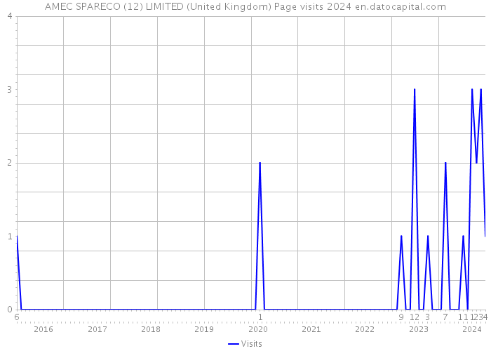 AMEC SPARECO (12) LIMITED (United Kingdom) Page visits 2024 