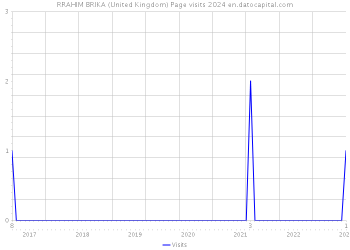 RRAHIM BRIKA (United Kingdom) Page visits 2024 