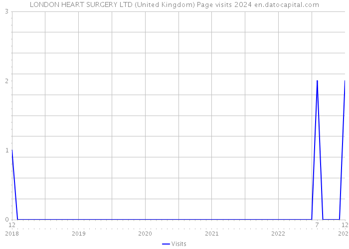 LONDON HEART SURGERY LTD (United Kingdom) Page visits 2024 