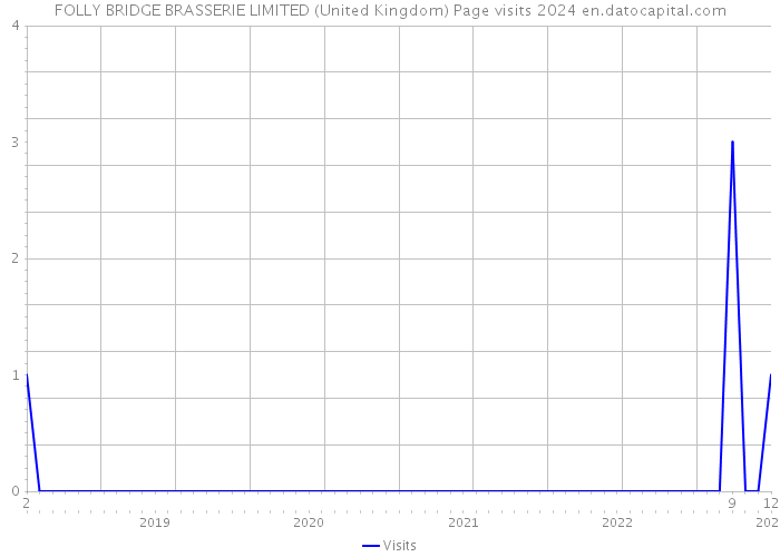 FOLLY BRIDGE BRASSERIE LIMITED (United Kingdom) Page visits 2024 