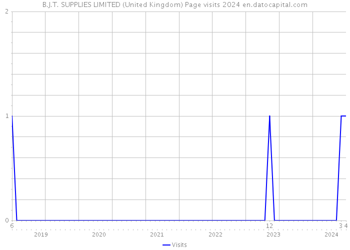 B.J.T. SUPPLIES LIMITED (United Kingdom) Page visits 2024 