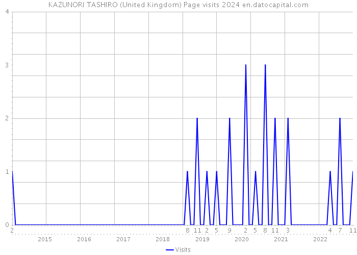 KAZUNORI TASHIRO (United Kingdom) Page visits 2024 