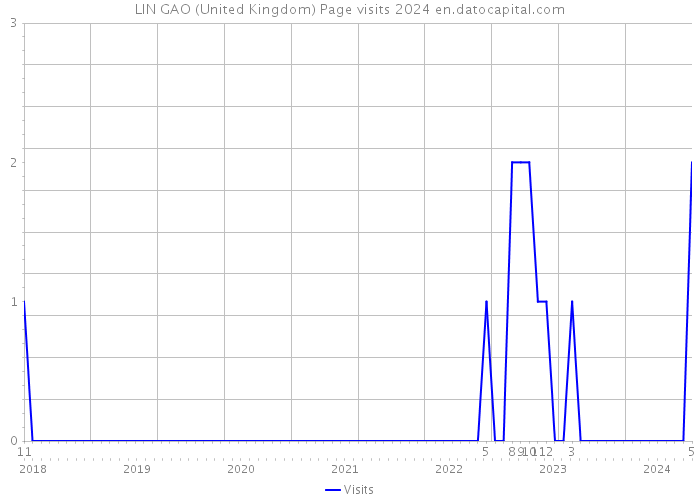 LIN GAO (United Kingdom) Page visits 2024 