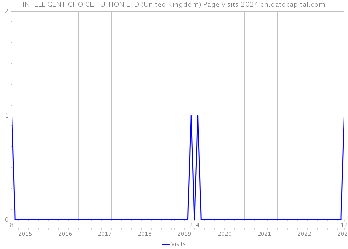 INTELLIGENT CHOICE TUITION LTD (United Kingdom) Page visits 2024 