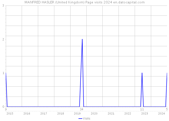 MANFRED HASLER (United Kingdom) Page visits 2024 