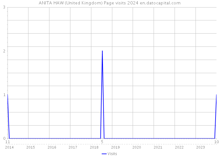 ANITA HAW (United Kingdom) Page visits 2024 