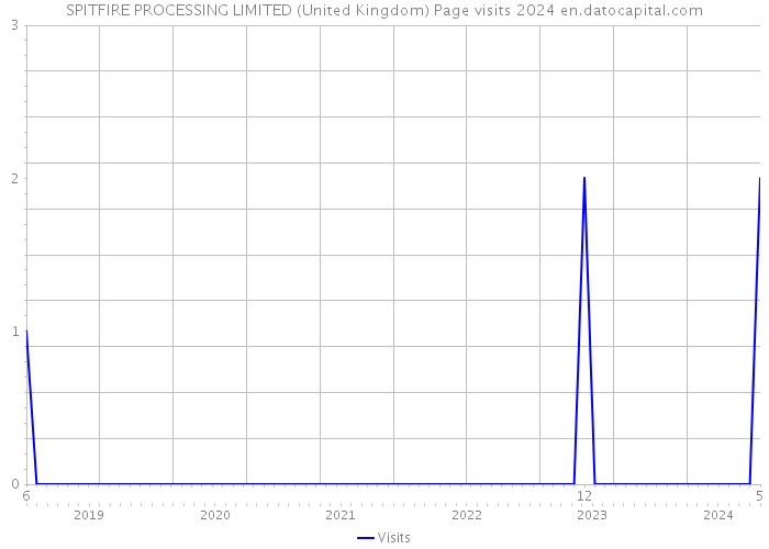 SPITFIRE PROCESSING LIMITED (United Kingdom) Page visits 2024 