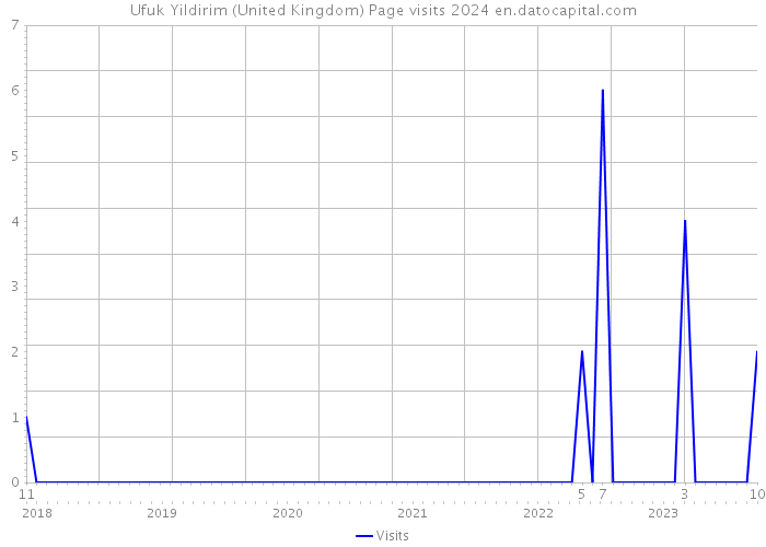 Ufuk Yildirim (United Kingdom) Page visits 2024 