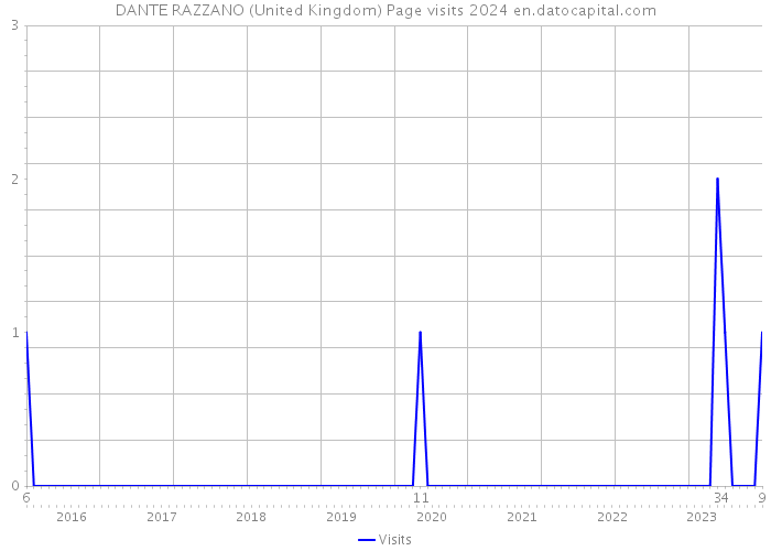 DANTE RAZZANO (United Kingdom) Page visits 2024 