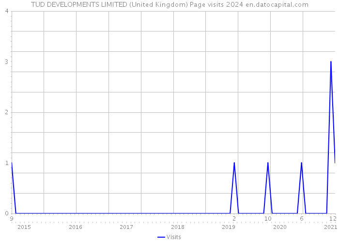 TUD DEVELOPMENTS LIMITED (United Kingdom) Page visits 2024 