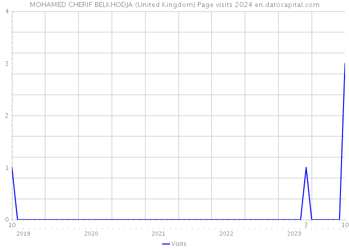 MOHAMED CHERIF BELKHODJA (United Kingdom) Page visits 2024 