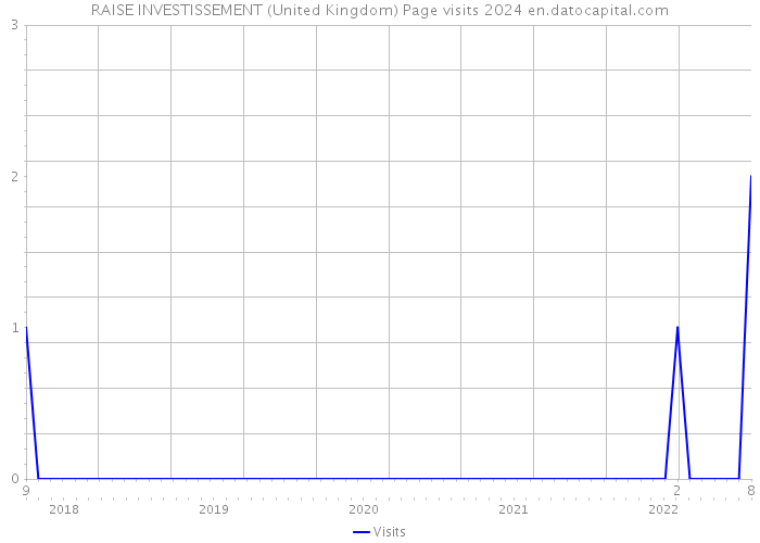 RAISE INVESTISSEMENT (United Kingdom) Page visits 2024 