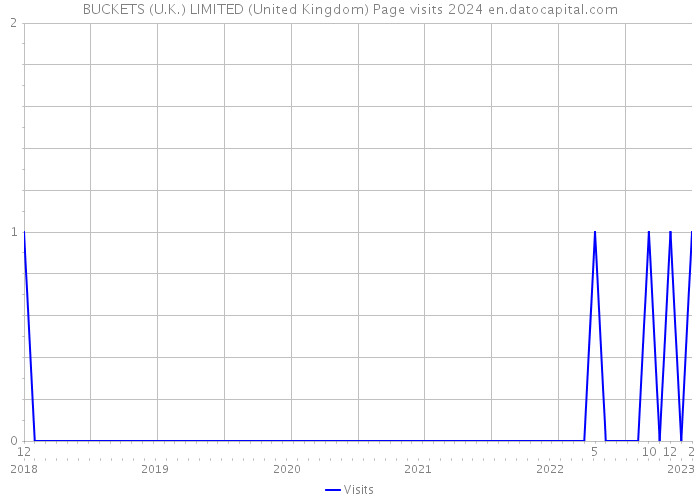 BUCKETS (U.K.) LIMITED (United Kingdom) Page visits 2024 