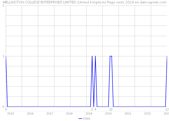WELLINGTON COLLEGE ENTERPRISES LIMITED (United Kingdom) Page visits 2024 
