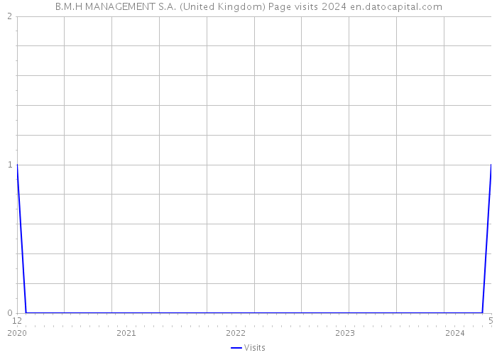 B.M.H MANAGEMENT S.A. (United Kingdom) Page visits 2024 