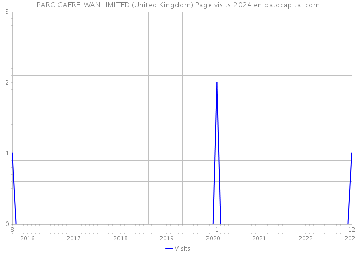 PARC CAERELWAN LIMITED (United Kingdom) Page visits 2024 