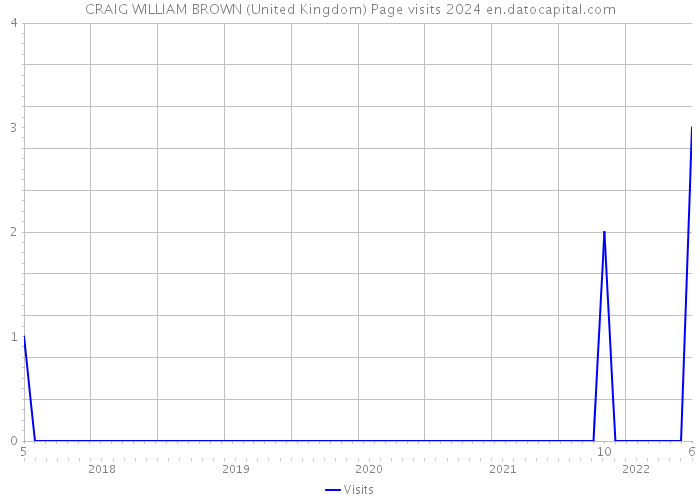 CRAIG WILLIAM BROWN (United Kingdom) Page visits 2024 