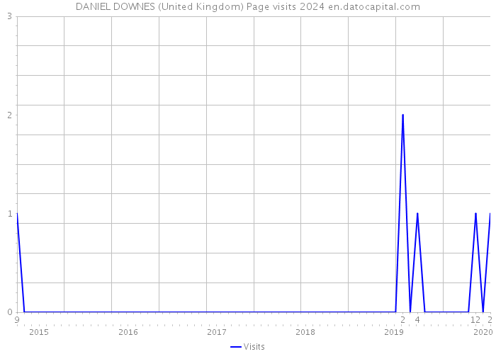 DANIEL DOWNES (United Kingdom) Page visits 2024 