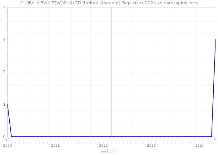 GLOBALVIEW NETWORKS LTD (United Kingdom) Page visits 2024 