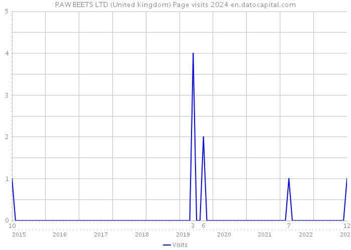 RAW BEETS LTD (United Kingdom) Page visits 2024 