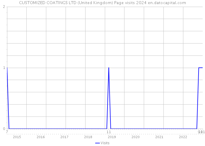 CUSTOMIZED COATINGS LTD (United Kingdom) Page visits 2024 