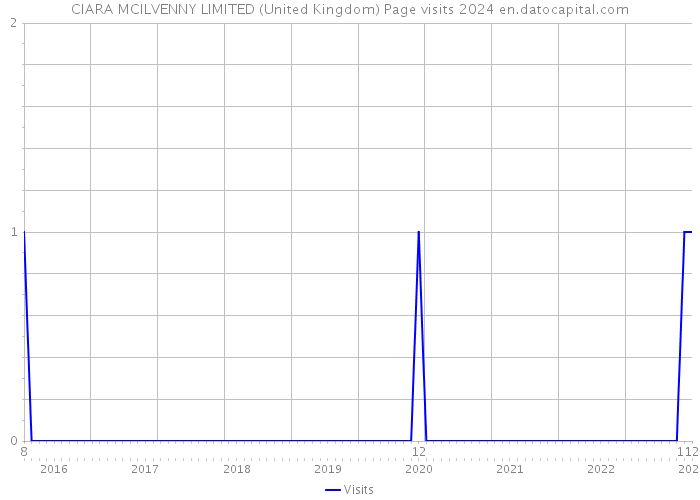 CIARA MCILVENNY LIMITED (United Kingdom) Page visits 2024 