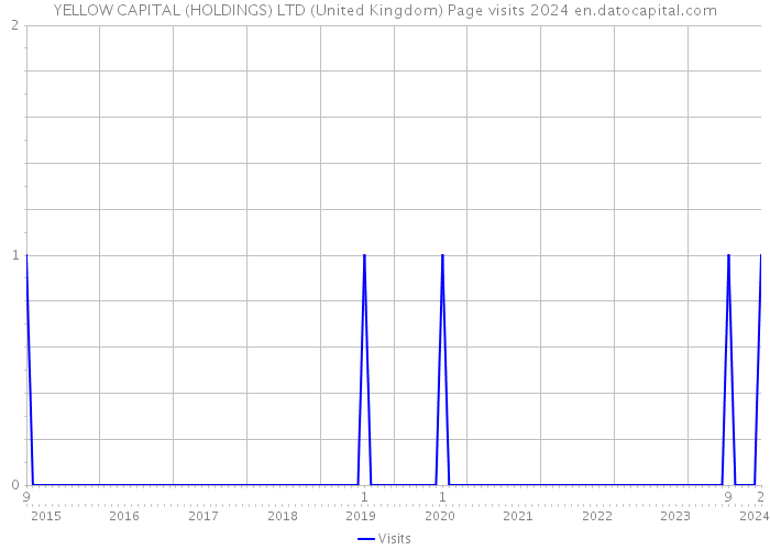 YELLOW CAPITAL (HOLDINGS) LTD (United Kingdom) Page visits 2024 