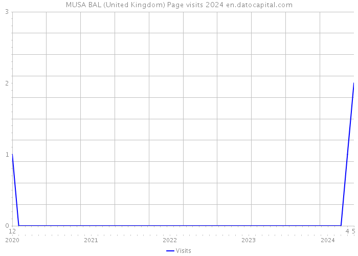 MUSA BAL (United Kingdom) Page visits 2024 
