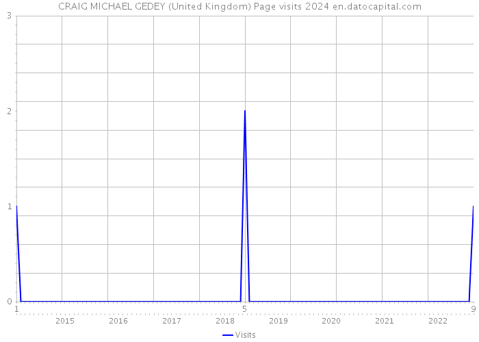 CRAIG MICHAEL GEDEY (United Kingdom) Page visits 2024 