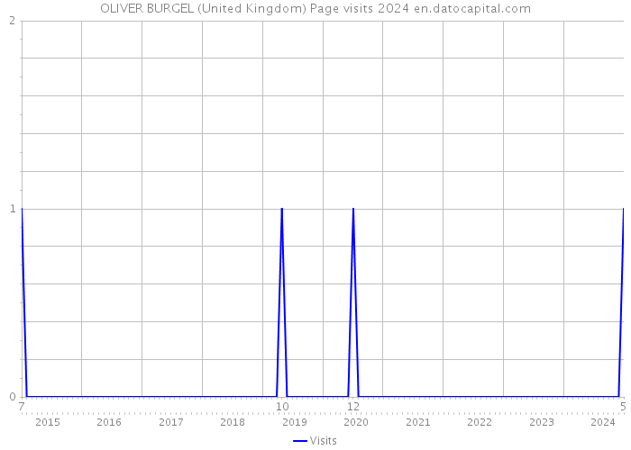 OLIVER BURGEL (United Kingdom) Page visits 2024 