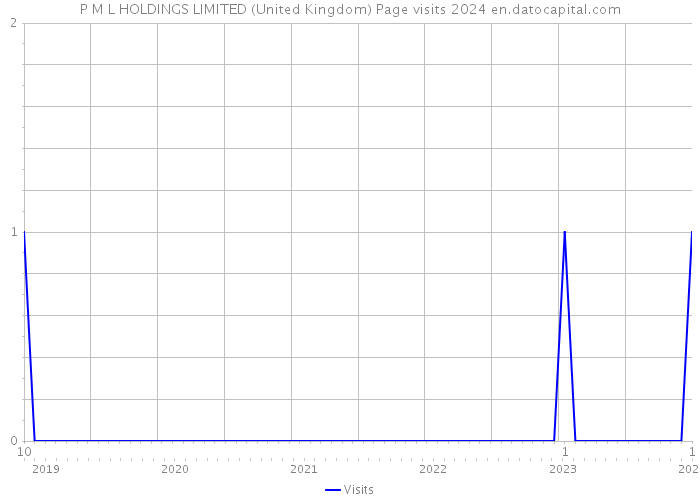 P M L HOLDINGS LIMITED (United Kingdom) Page visits 2024 