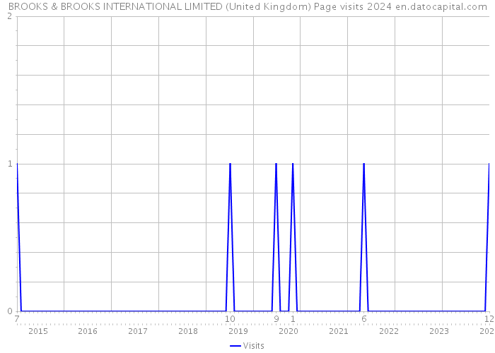 BROOKS & BROOKS INTERNATIONAL LIMITED (United Kingdom) Page visits 2024 