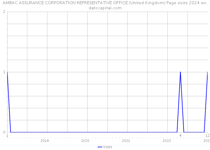 AMBAC ASSURANCE CORPORATION REPRESENTATIVE OFFICE (United Kingdom) Page visits 2024 